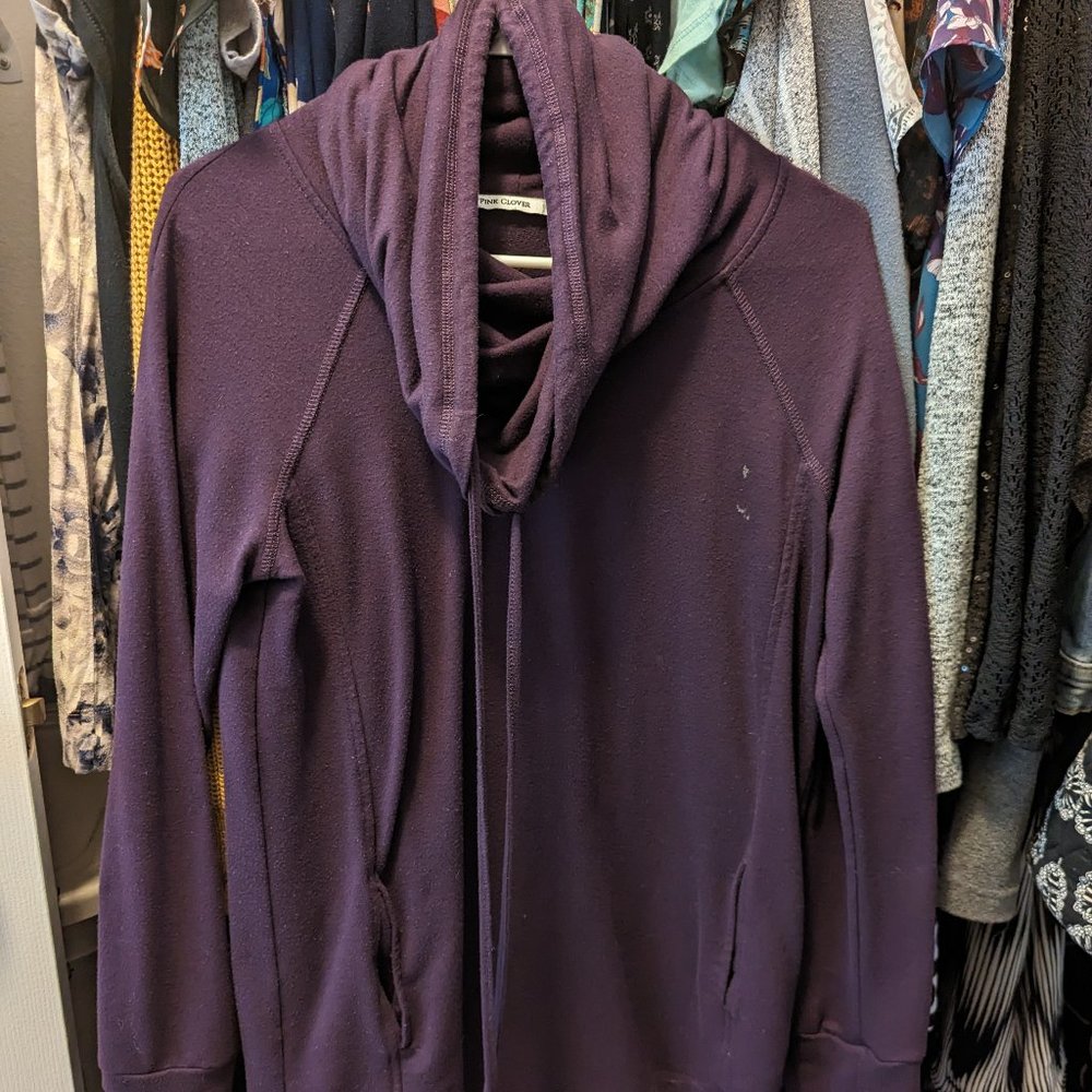 Pink Clover Purple Long Sleeve Women's Shirt Size S